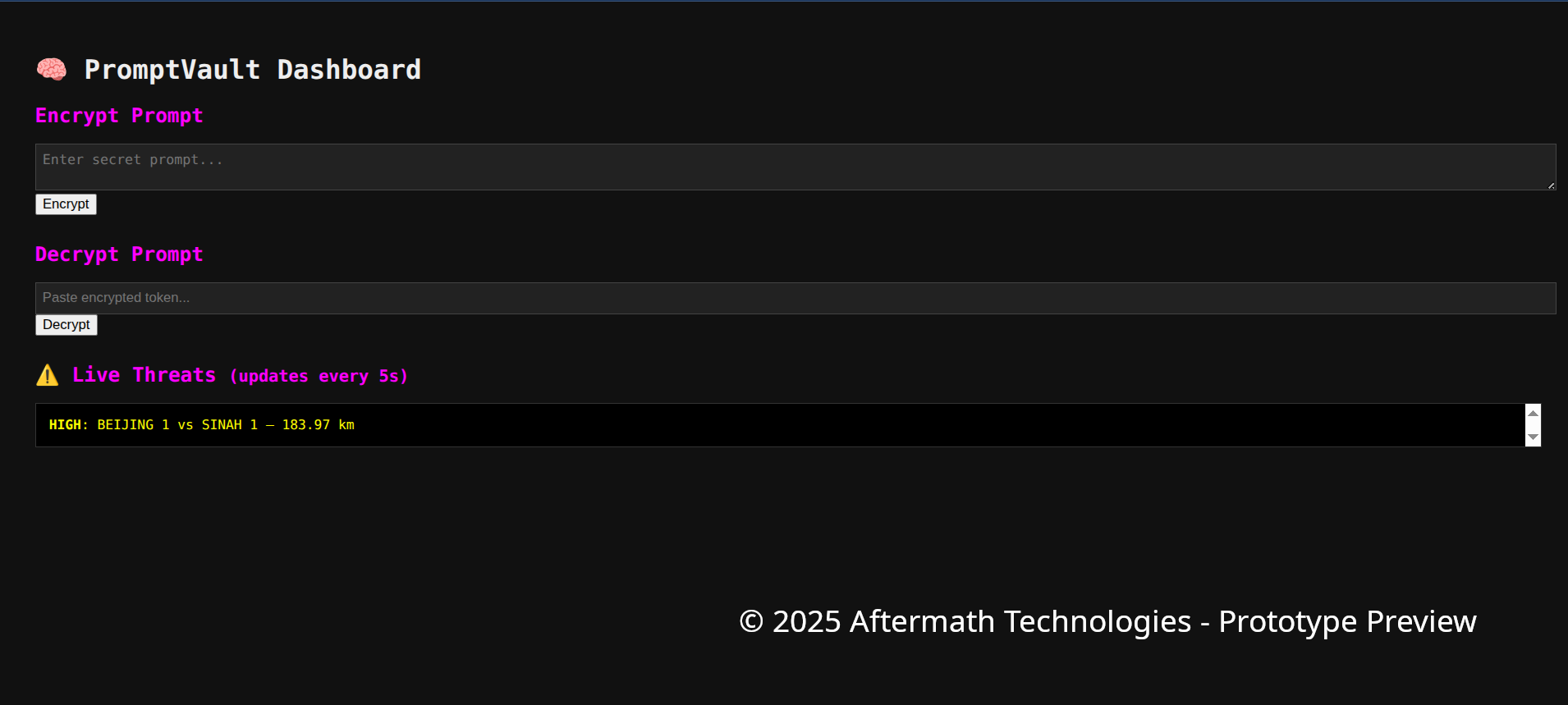 KillGrid dashboard
